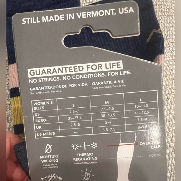 NWT Darn Tough Vermont merino ski snowboard socks W 4.5-7 - Picture 6 of 6